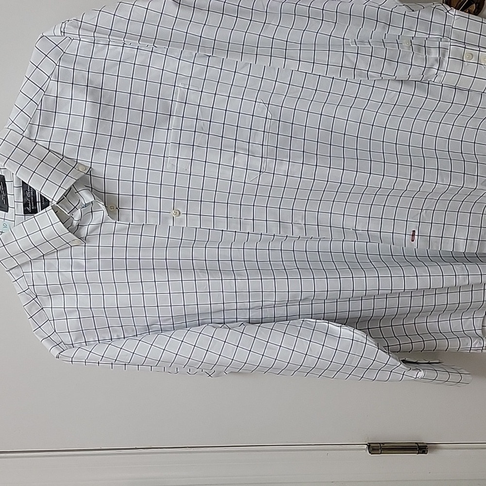 Men's White Checkered Shirt